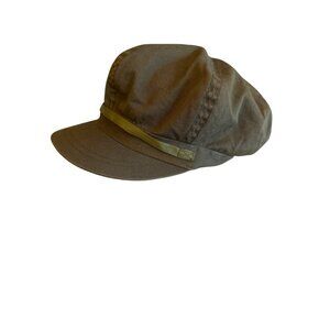 Nine West Olive Green Cap With Orange Mesh Lining & Army Green Band